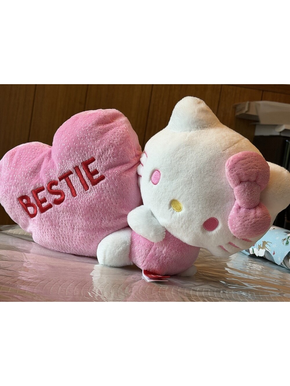 Hello Kitty Sweethearts Plush Pink Heart Besties Sanrio Love Stuffed Toy Retired